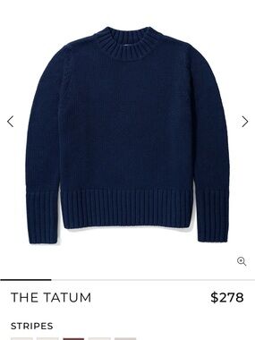 Kule Tatum Crewneck Sweater - Navy